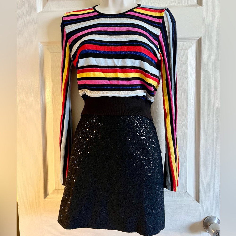 Rachael Ray Multicolor Striped Top